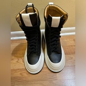 Loewe Two-Tone Combat Boots - size 10 - Pre-owned